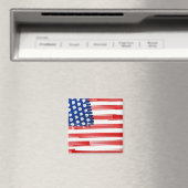 Waterverf schilderde Amerikaanse vlag Magneet (Insitu (Vaatwasser))