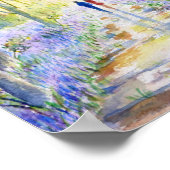 Waterverf Schilderen Bluebell wood Walk Poster (Hoek)