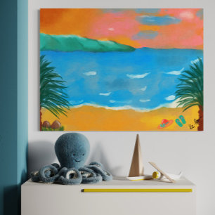 Waterverf schilderen foto afdruk