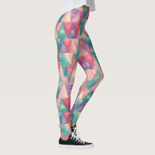Waterverf schilderen - Hipster driehoeken Leggings