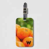 Waterverf Schilderen Sinaasappels Bagagelabel (Voorkant (verticaal))