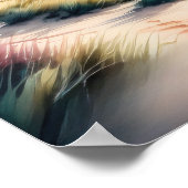 Waterverf Schilderen van Beach House Poster (Hoek)