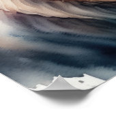 Waterverf Schilderen van Big Horn Sheep Poster (Hoek)