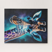 Waterverf Schilderen van een Giraffe Legpuzzel (Horizontaal)