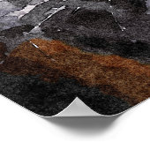 Waterverf Schilderen van het tijgerhoofd Poster (Hoek)