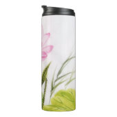 Waterverf schilderen van Lotus Flower 2 2 Thermosbeker (Geroteerd rechts)