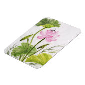 Waterverf schilderen van Lotus Flower 2 Magneet (Linkerzijde)