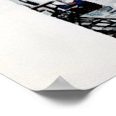 Waterverf schilderen van Mykonos Poster (Hoek)