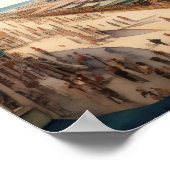 Waterverf Schilderen van  Shoreline Boardwalk Poster (Hoek)