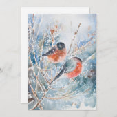  Waterverf schilderij Feestdagenkaart (Voorkant / Achterkant)