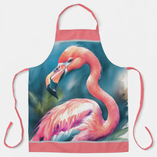 Waterverf schilderij Flamingo Schort