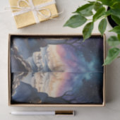 Waterverf schilderij kerststal tissuepapier (Geschenk)