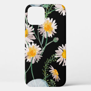 Waterverf schilderij naadloos met chamomil iPhone 12 hoesje