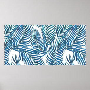 Waterverf schilderij naadloos met tropisch poster