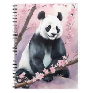 Waterverf schilderij Panda Beer Notitieboek
