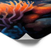 Waterverf schilderij rif vis poster (Hoek)