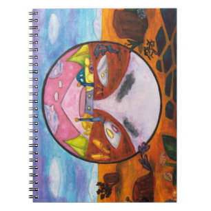 Waterverf Schilderij Sciencefiction Dimensie Kunst Notitieboek