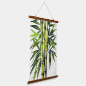 Waterverf schilderij van bamboe hangend wandkleed (Gebogen)