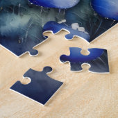 Waterverf Schilderij van Bluebonnet Landscape Legpuzzel (Zijkant)