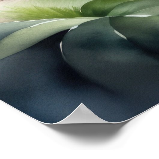 Waterverf Schilderij van een Baby Gorilla 5:4 Poster (Hoek)