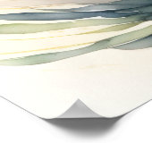 Waterverf Schilderij van Gele Vis II Poster (Hoek)