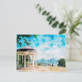 Waterverf schilderij van Niederwaldmonument Briefkaart (Staand voorkant)