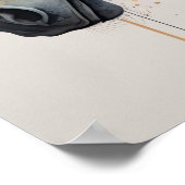 Waterverf Schilderij van Paard Poster (Hoek)