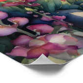 Waterverf Schilderij van Snapdragon Landscape Poster (Hoek)