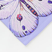 Waterverf schilderij Vlinder 1a Fleece Deken (Hoek)