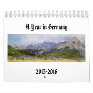 Waterverf schilderijen van Duitse landschappen Kalender