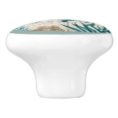  Waterverf schildpadden Keramische Knop (Zijkant)