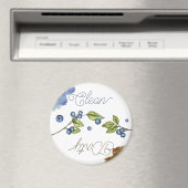 Waterverf Schoonmaakmakende bosbessen Magnet Magneet (Insitu (Vaatwasser))