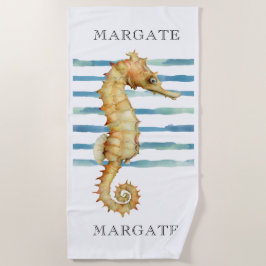 Waterverf Seahorse Beach Coastal MARGATE Strandlaken
