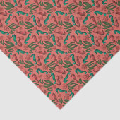 Waterverf Seahorse Coral Nautical Pattern Tissuepapier (Detail)