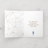 Waterverf Seahorse Folded Folie Wenskaart (Binnenlaag)