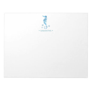 Waterverf Seahorse Personalized Stationery Notitieblok