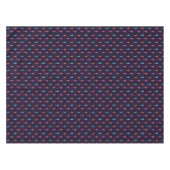 Waterverf Seapaarden op Navy Blue Pattern Tafelkleed (Voorkant (Horizontaal))
