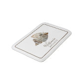 Waterverf Seashell Beach House Badmat (Gekanteld)