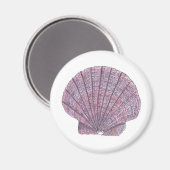 Waterverf Seashell Magnet Magneet (Voorkant / Achterkant)