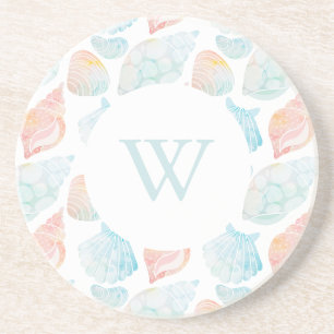 Waterverf Seashell Sandstone Onderzetter