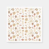 Waterverf Seashell Servet (Voorkant)