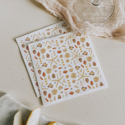 Waterverf Seashell Servet