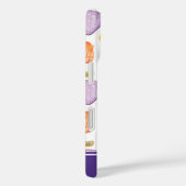 Waterverf Seashells met naam iPhone Case (Achterkant / Rechts)