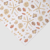 Waterverf Seashells Tissuepapier (Detail)