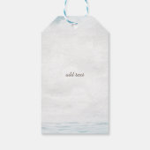 Waterverf Seashells, Zee Cadeaulabel (Achterkant)