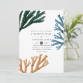 Waterverf Seaweed Beach Threadding Kaart (Staand voorkant)