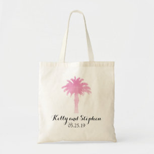 Waterverf Serene Palm Tree Weddenschap Tote Bag