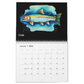 Waterverf serie: Fish Aura 3 Kalender (Jan 2026)