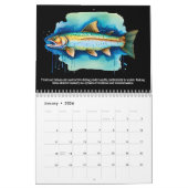 Waterverf Series: Vis Aura Kalender (Jan 2026)