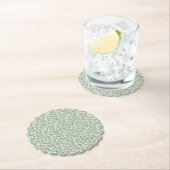 Waterverf Shamrock Clover Patterned Kartonnen Onderzetters (Insitu)